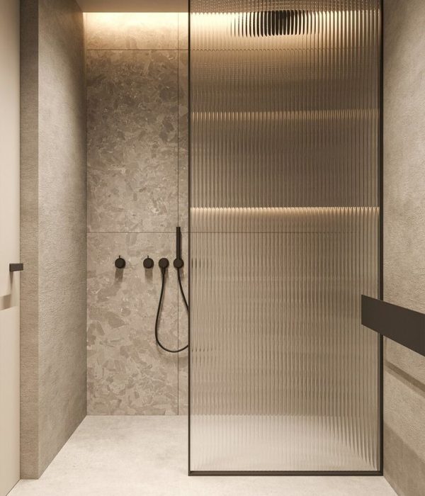 Flulted Glass Partition